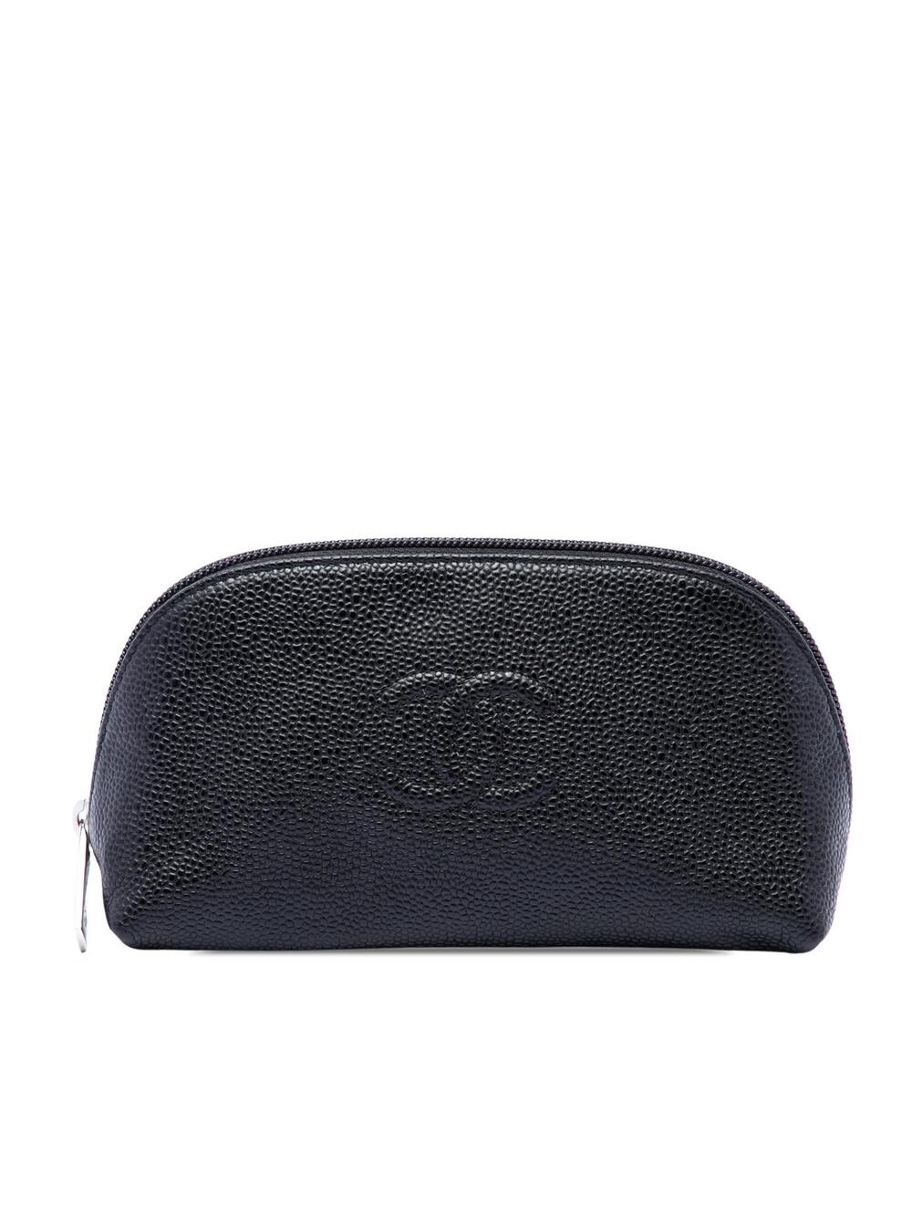 Chanel Cc Caviar Cosmetic Pouch Pre- #309276C95B